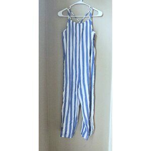 Abercrombie NEW NWT 15-16 Blue Striped Pants Romper Jumpsuit